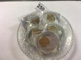 5 State Quarters on Silver Plated Copper Rounds