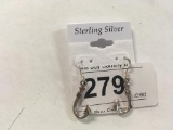 Sterling Silver Fishing Hook Earrings