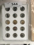 3 Sets Of Bug Marbles: 15 Total