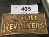 Metal Colt Revolver Belt Buckle