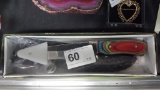 NIB Deer Hunter Rainbow Handle on Knife w/