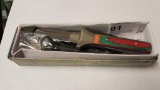 NIB Colored Wood Handle Fixed Blade Knife