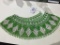 Green and White Hand Beaded Collar