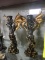 (2)  Winged Demon Candle Holders 11 1/2