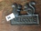 Cast Iron Squirrel Welcome Sign 5 3/8