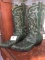 Green Snake Skin Tony Loma Cowboy Boots sz 11