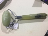 Natural Green Jade Handle & Massage Roller for