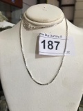 Sterling Box Chain 18