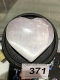 Selenite Heart Shaped Crystal