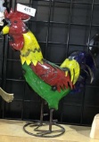 Metal Colorful Rooster