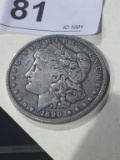 1890 O Morgan Silver One Dollar Coin