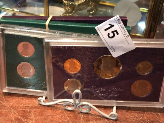 2 US Mint Proof Sets 1987 & 1995  Coins Each