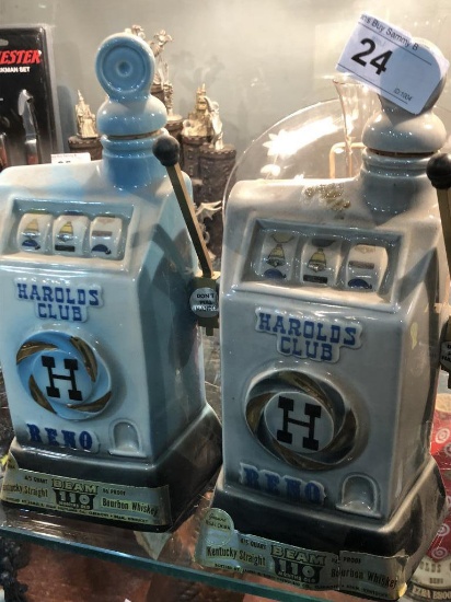 2 Harold's Club Decanters