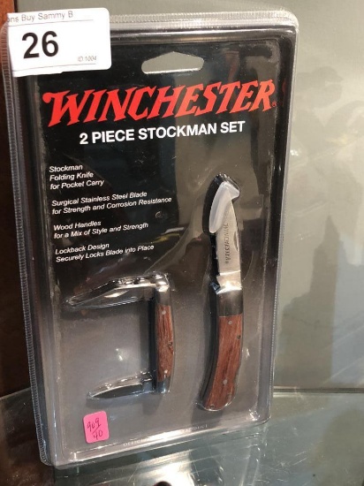 NIB Winchester 2 piece Stockman Knives