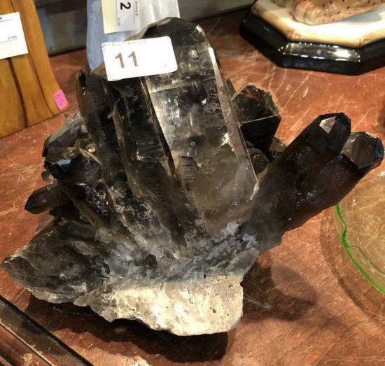 Large Smokey Quartz Crystal 7" Tall