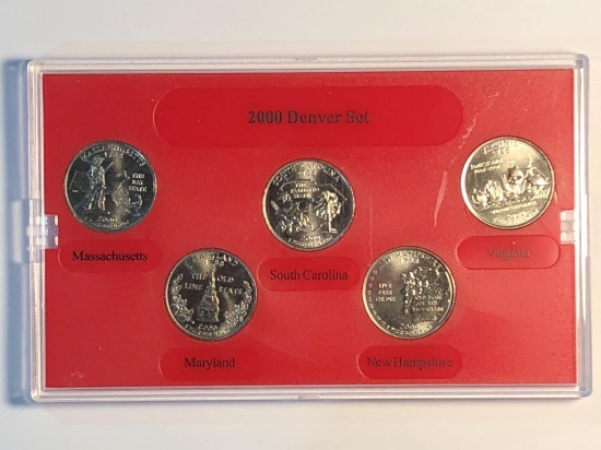 2000 Denver Mint 5 State  Quarter Set