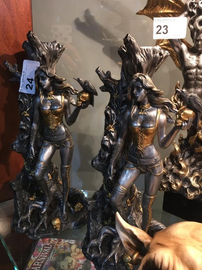 (2)   Goddess Candle Sticks