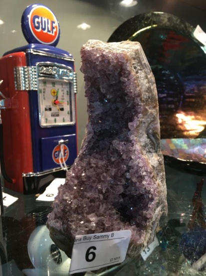 6 1/2" Tall Amethyst crystal display piece