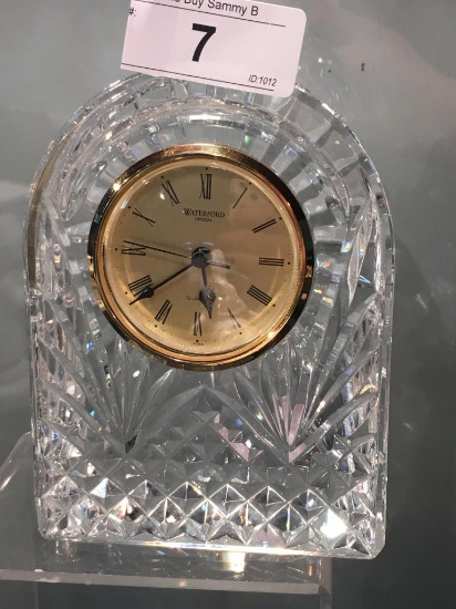 Waterford Crystal Clock           6" Tall