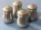 4 Pewter S&P Shakers 1 1/2