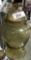 Vintage yellow cover glass jar