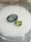 (2) cut  gemstones, peridot, Mystic topaz