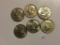 (6) 1/2 Dollar Kennedy Coins,  1 Silver