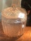 Pink  Depression Glass Covered Biscuit Jar