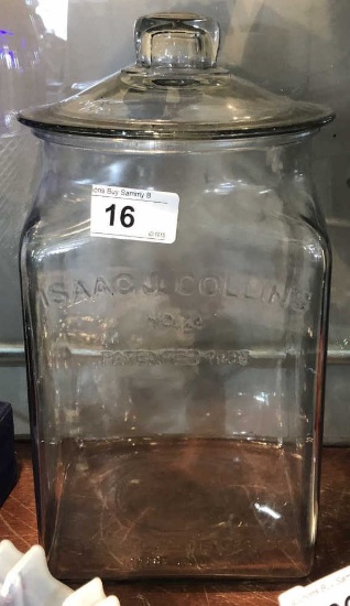 Vintage LG Isaac J. Collins #24, Lidded Jar