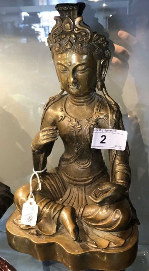 Brass Hindu Goddess Statue