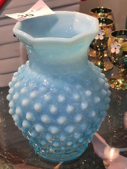 Vintage Fenton Hobnail Vase