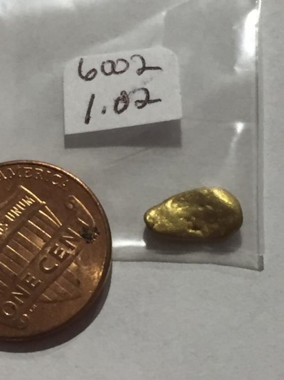 1.02 Grams Natural Gold Nuggets