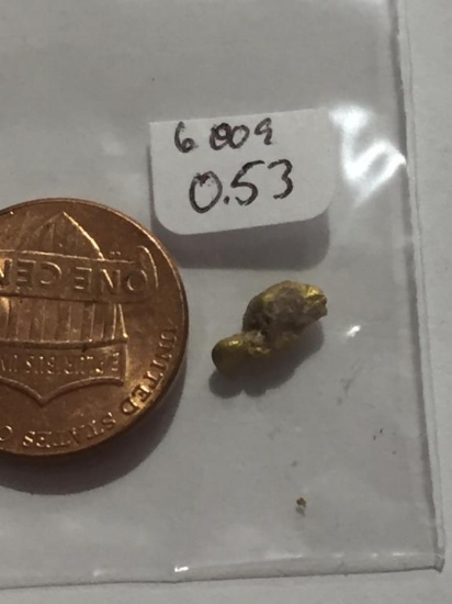 0.53 Grams Natural Gold Nuggets