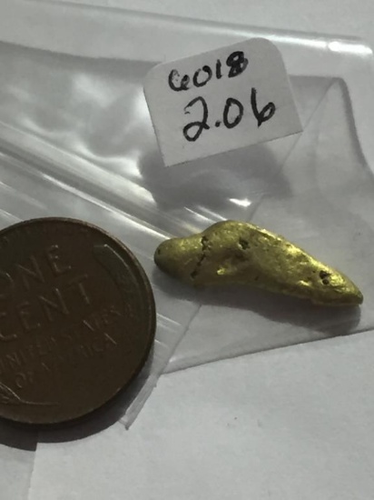 2.06 Grams Natural Gold Nuggets