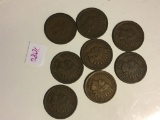 (8) Indian Head Pennies