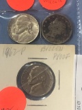 3 Nickels - 1943P, 1883, & 1962P