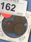 3 Pennies - 1927D, 1923S, 1933D