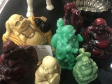 7 Small Resin Buddha's