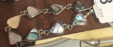 Hearts w/ Abalone Shell Bracelet