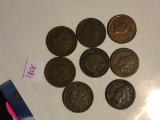 (8) Indian Head Pennies