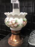 Vintage handpainted lamp decor