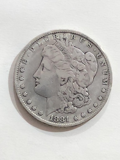 1881 Morgan Silver Dollar Coin