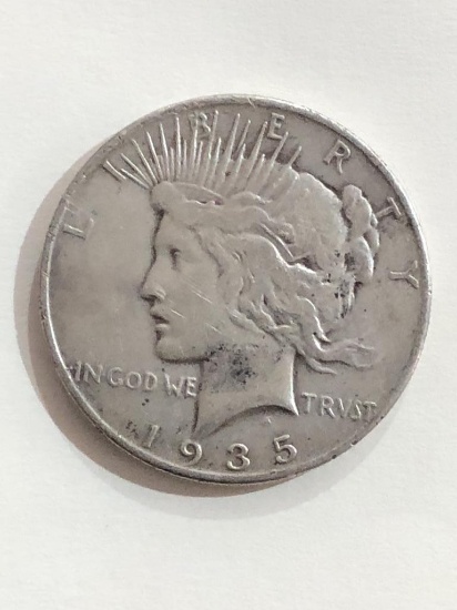 1935 Peace Silver Dollar Coin