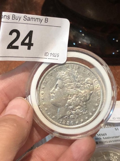 1886 P SILVER MORGAN DOLLAR COIN