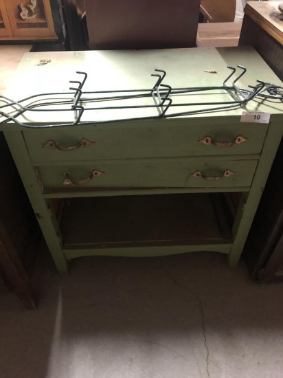 Vintage small green chest
