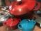 Glazed Cast Iron Pot and 2 Single Serve Pots 10 1/2
