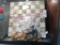 Marble Style Chess Board and 32 Wood Chess Pieces                            #4-15