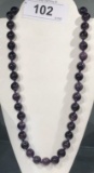 Amethyst Beaded Necklace 19