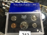 1971 US Proof Set 5 Coins