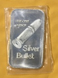 .999 Silver 1 OZ Bar  - Silver Bullet